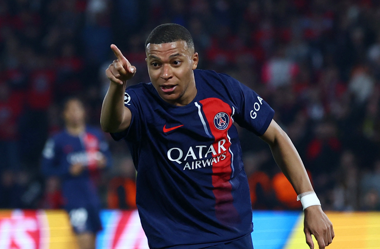 法國球星基利安麥巴比(Kylian Mbappe)，正式宣布在今季結束後離開法甲巴黎聖日耳門（PSG），外界預計他會以自由身轉投剛打入歐聯決賽的西甲皇家馬德里。（路透社資料圖片）